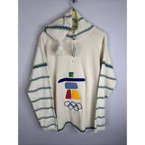 Vancouver 2010 Olympic Inuit Hoodie Sweater L – Kootenay Knitting Wool Blend NWT